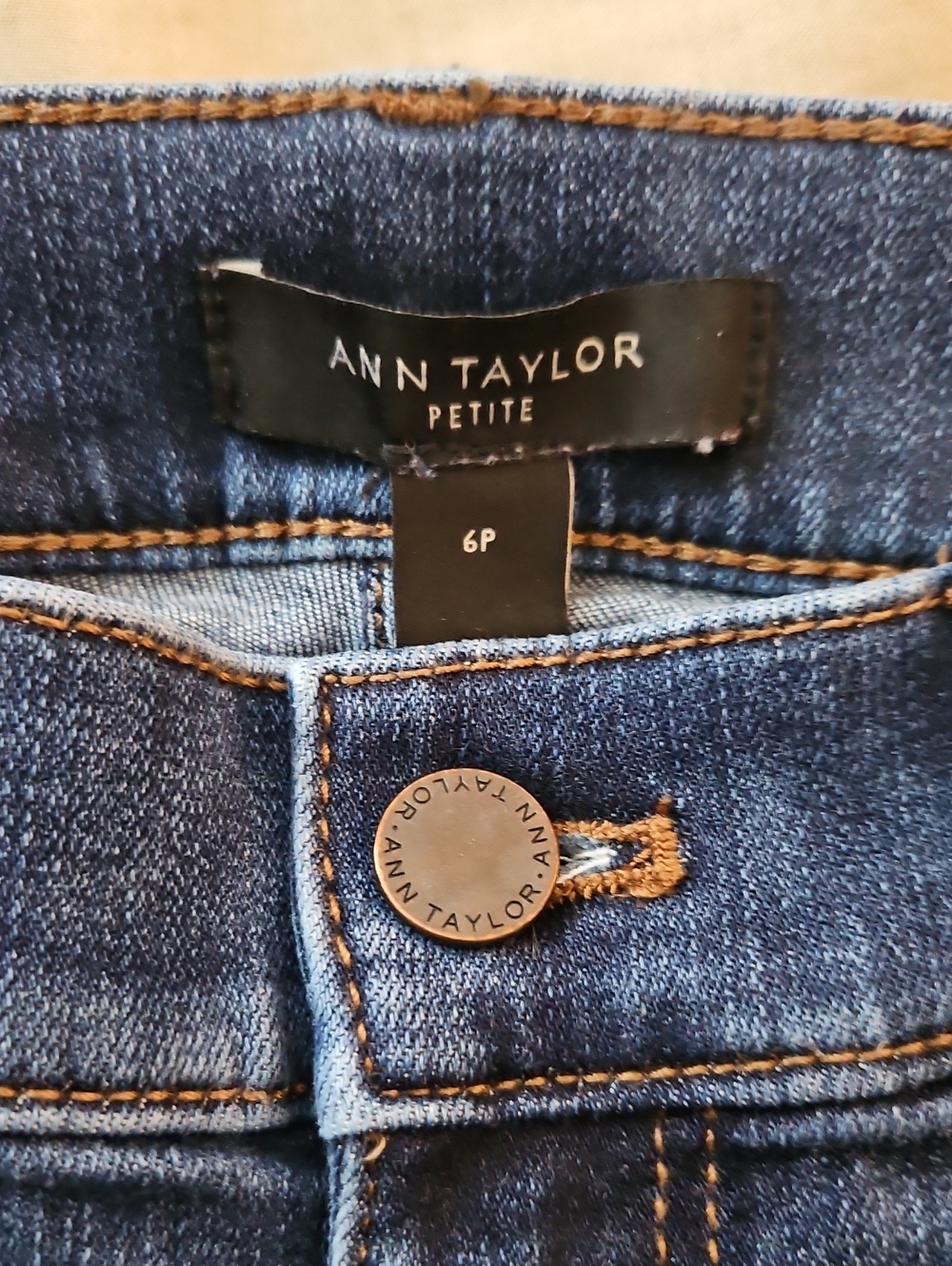 Ann Taylor Dark Blue Skinny Jeans - Picture 2 of 7